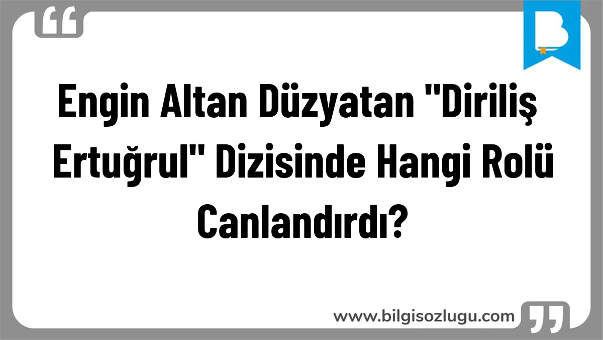 Engin Altan Düzyatan 